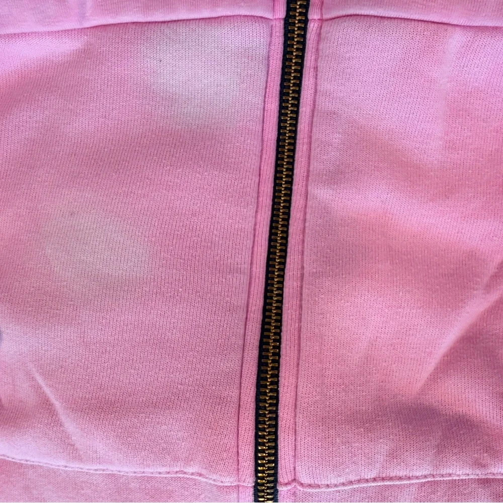 Pink aviator nation Hoodie with Rainbow Stripes - Picture 6 of 7